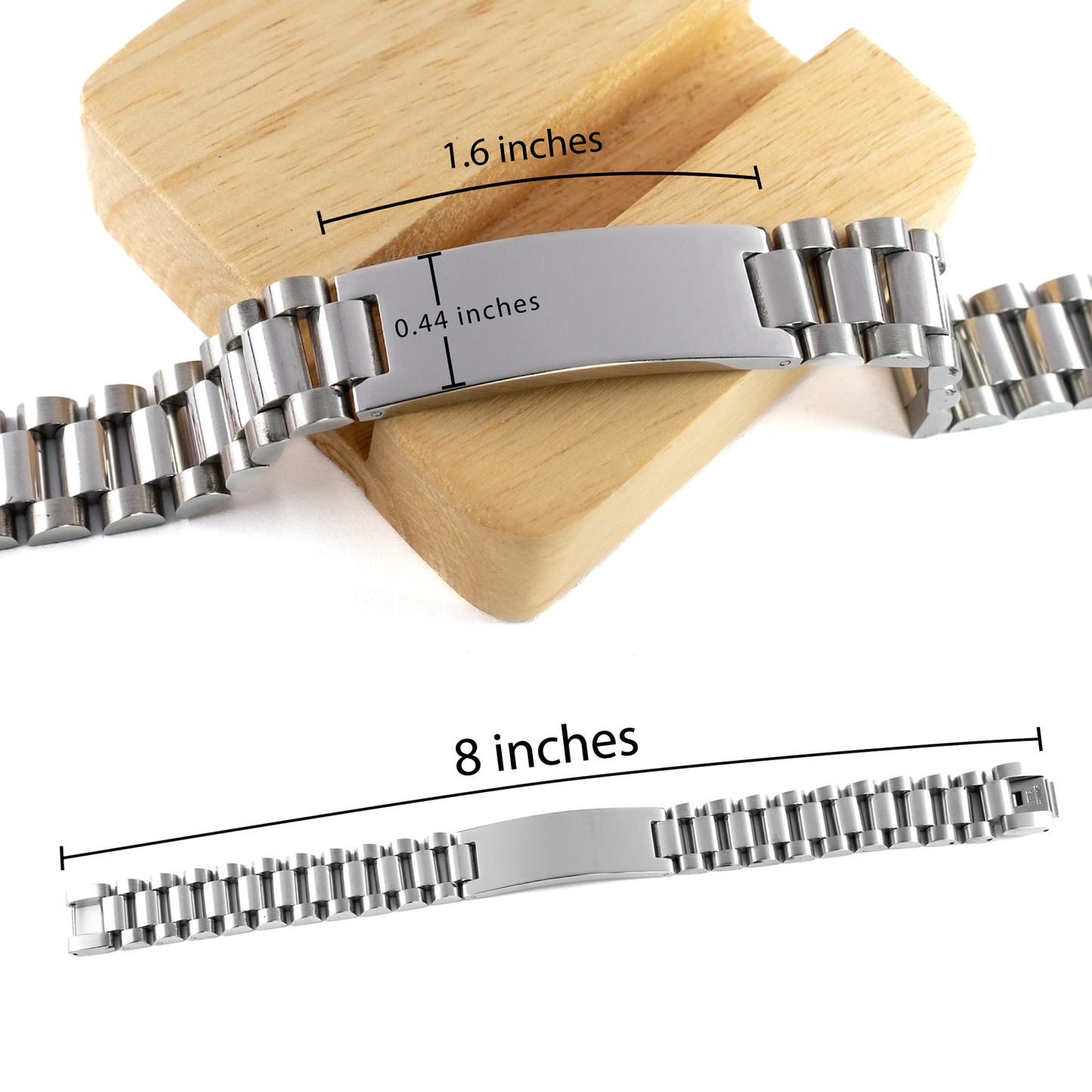 1 Chronicles 16:34 Bracelet, Give Thanks to the Lord, Bible Verse Bracelet, Christian Bracelet, Stainless Steel Ladder Bracelet