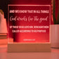 Romans 8:28, And We Know That In All Things Engraved Acrylic Plaque, Bible Verse Sign, Family Scripture Christian Gift