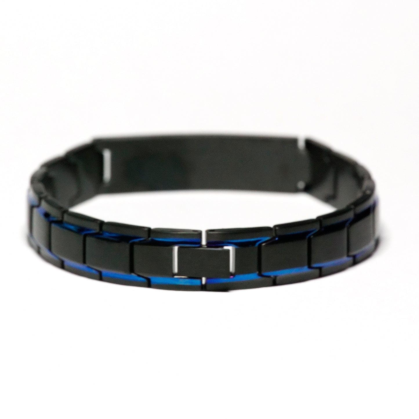 Numbers 6:24-26, May the Lord Bless You and Keep You Bracelet, Bible Verse Scripture Christian Gift, Engraved Blue Black Metal Bracelet