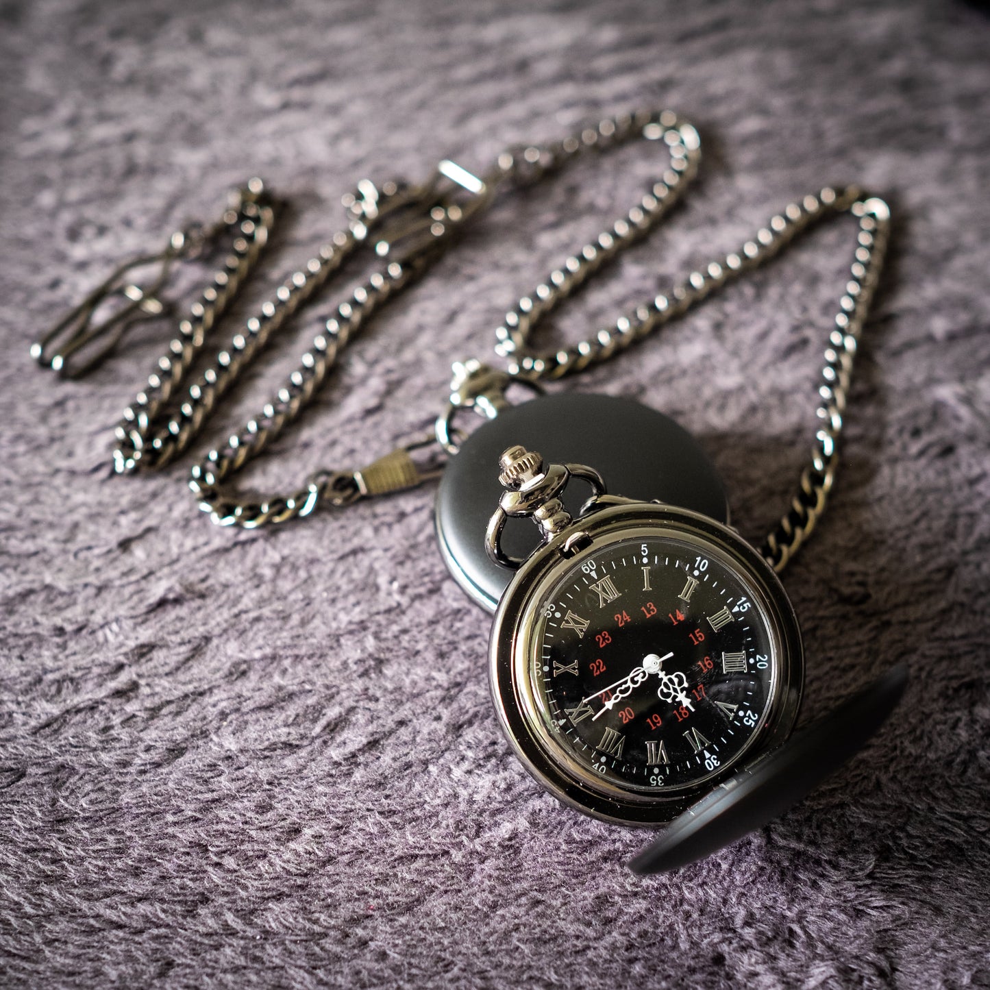 To My Grandson Pocket Watch from Grandad, Gift for Grandson, Black Engraved Pocket Watch, If I Could Give You One Thing, Birthday, Christmas Gift.