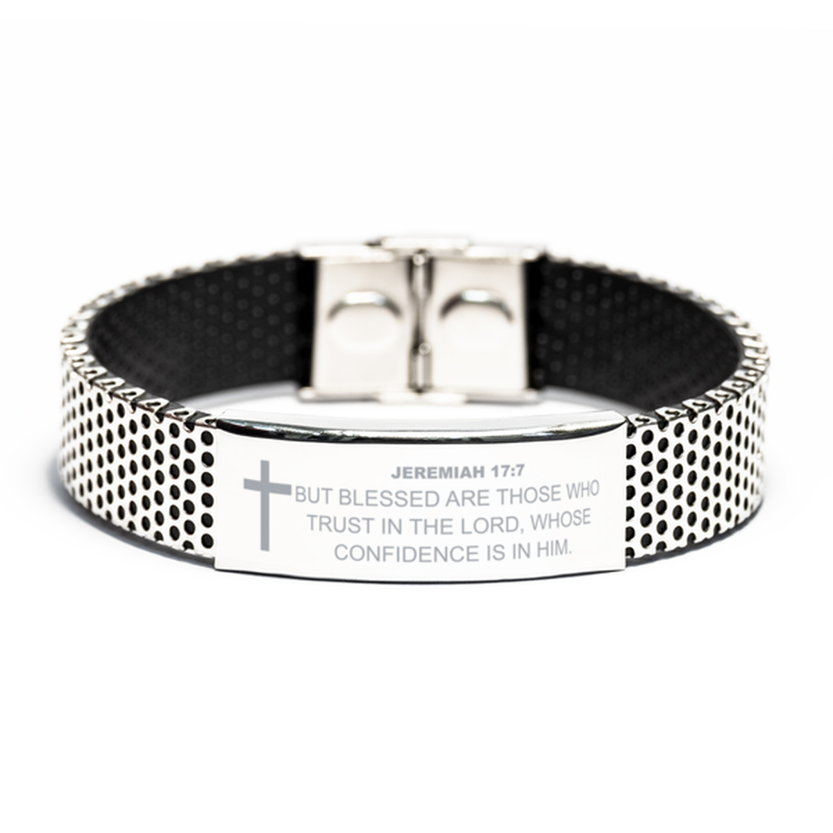 Jeremiah 17 7 Bracelet, Bible Verse Bracelet, Christian Bracelet, Christian Birthday Gift, Stainless Steel Bracelet, Gift for Christian.