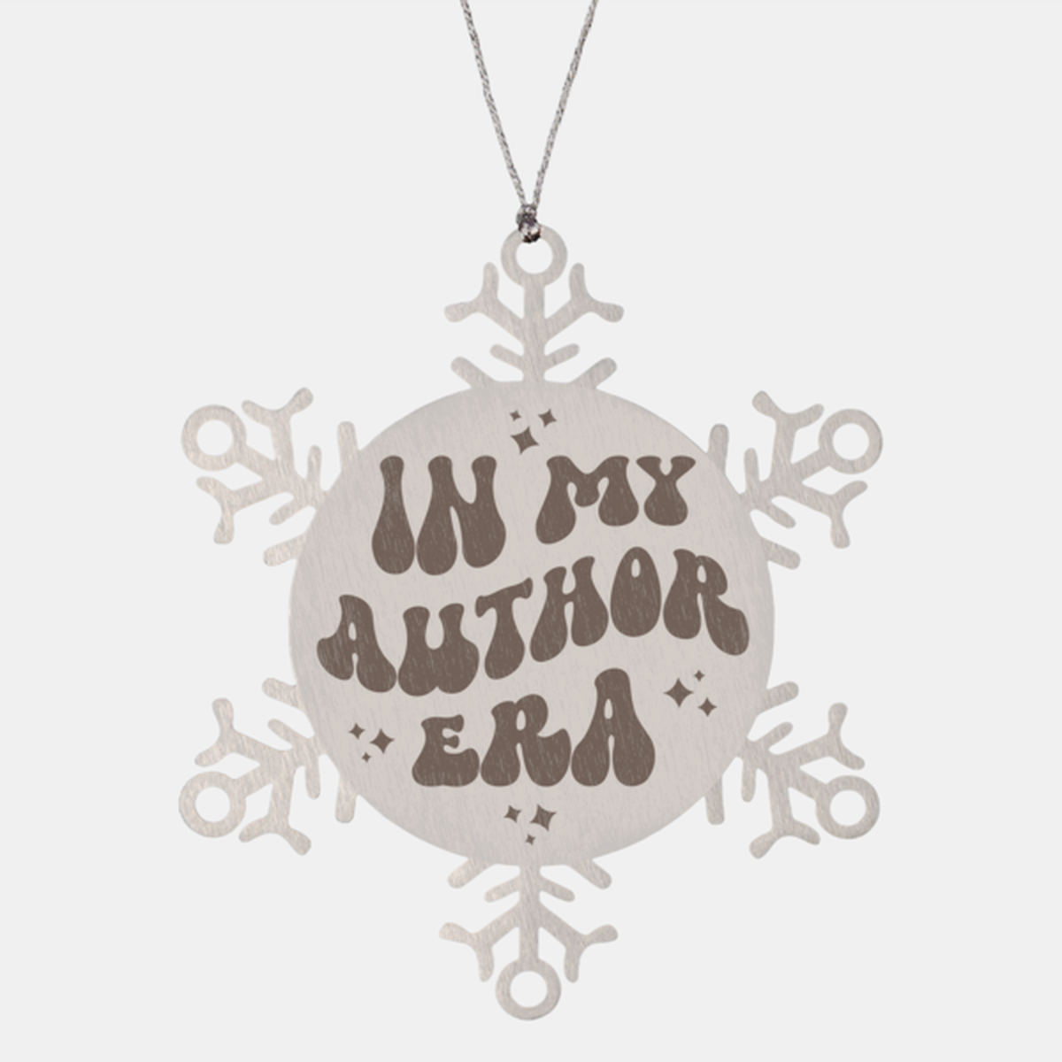 In My Author Era Ornament, Engraved Family Holiday Christmas Ornament, Author Gift