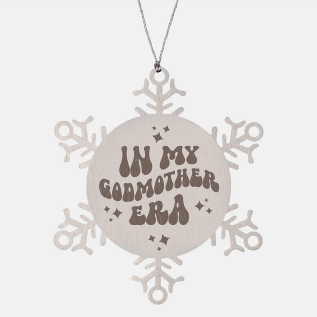 In My Godmother Era Ornament, Engraved Family Holiday Christmas Ornament, Godmother Gift