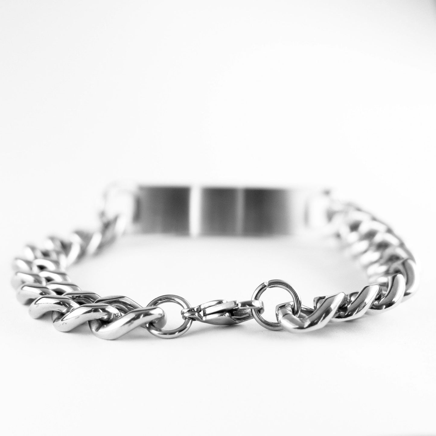 James 1:19-20 Bracelet, Be Quick To Listen Slow To Speak And Slow To Become Angry, Bible Verse, Stainless Steel Cuban Chain Bracelet