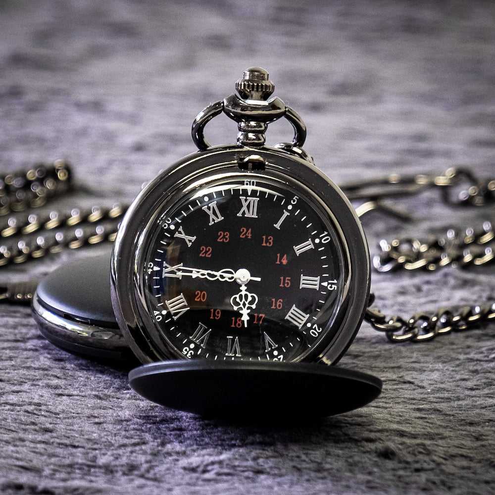 To My Love Pocket Watch from Wife Girfreind, Gift for Love, Black Engraved Pocket Watch, You Are My Best Friend, Valentine's Gift.